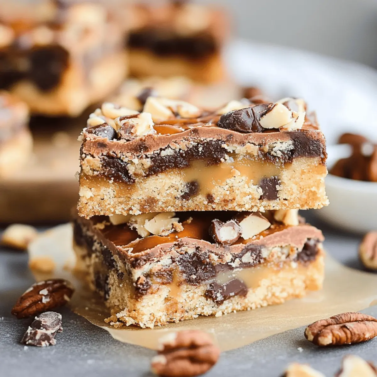 Easy Turtle Bars Recipe: Simple Dessert with Caramel and Nuts