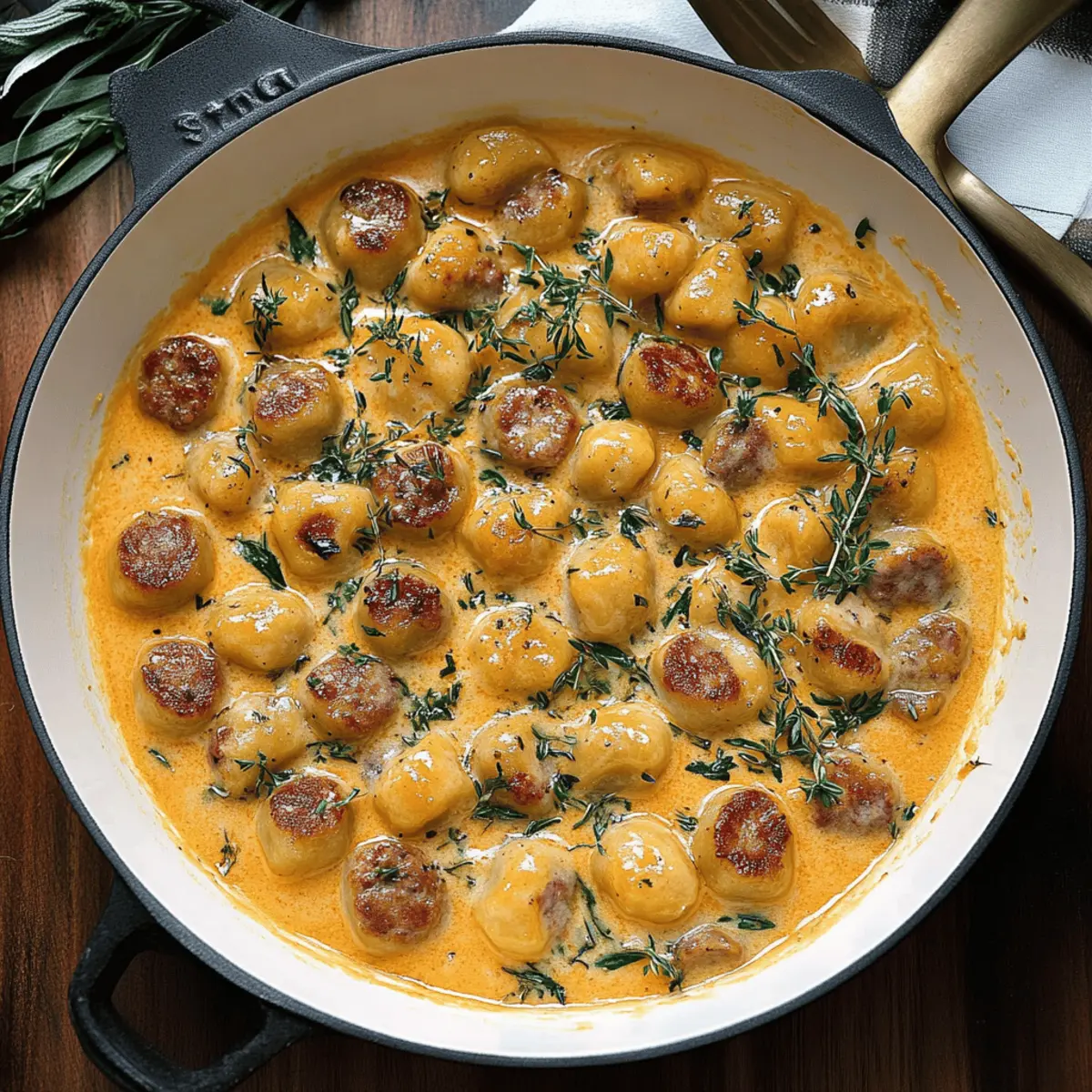 Creamy Butternut Squash Gnocchi with Sausage Recipe for Cozy Nights