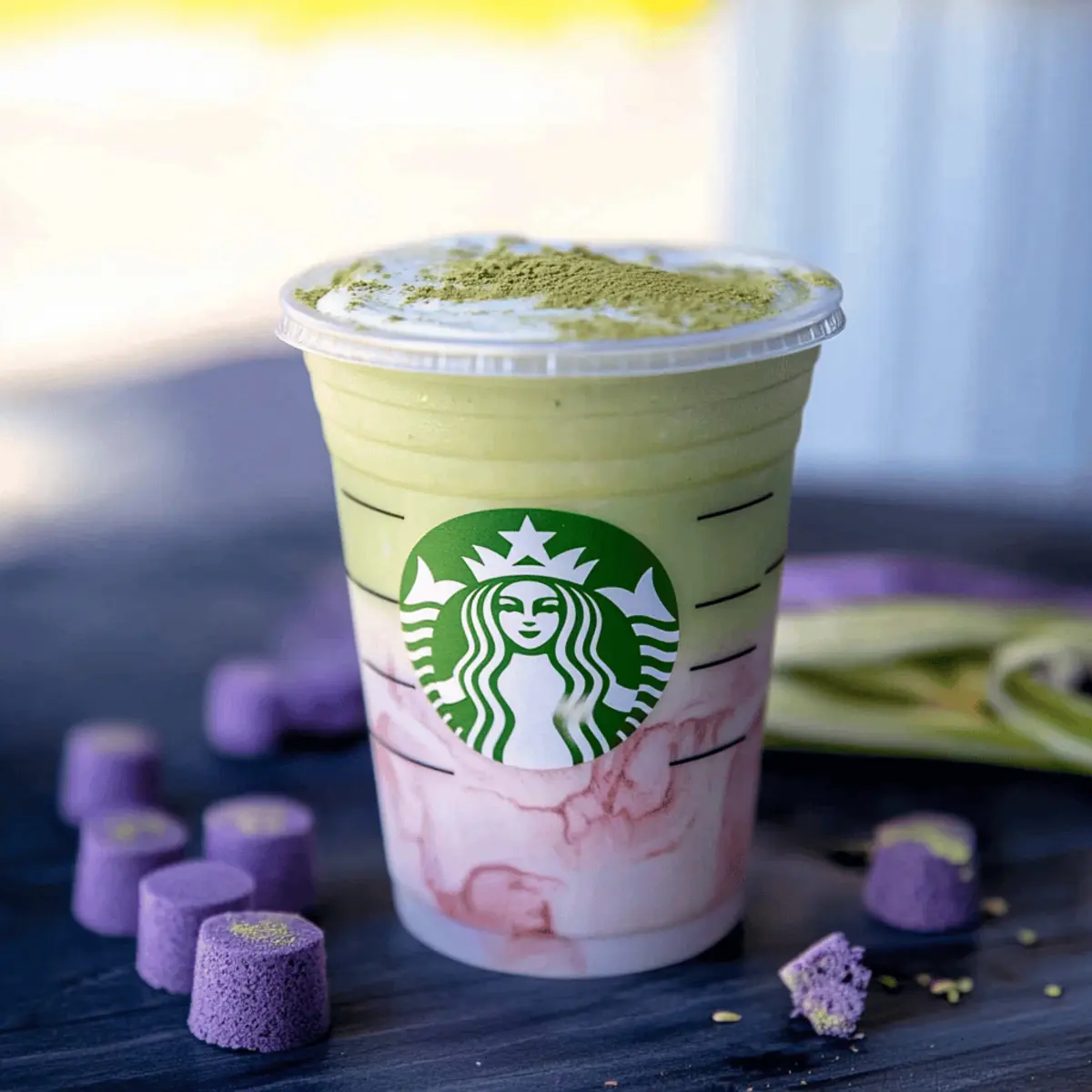 Delicious Iced Lavender Cream Oatmilk Matcha Starbucks Order Recipe