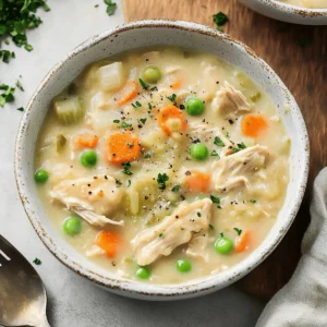 Healthy Chicken Pot Pie Soup