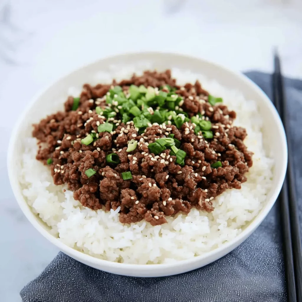 Korean Ground Beef Bowl