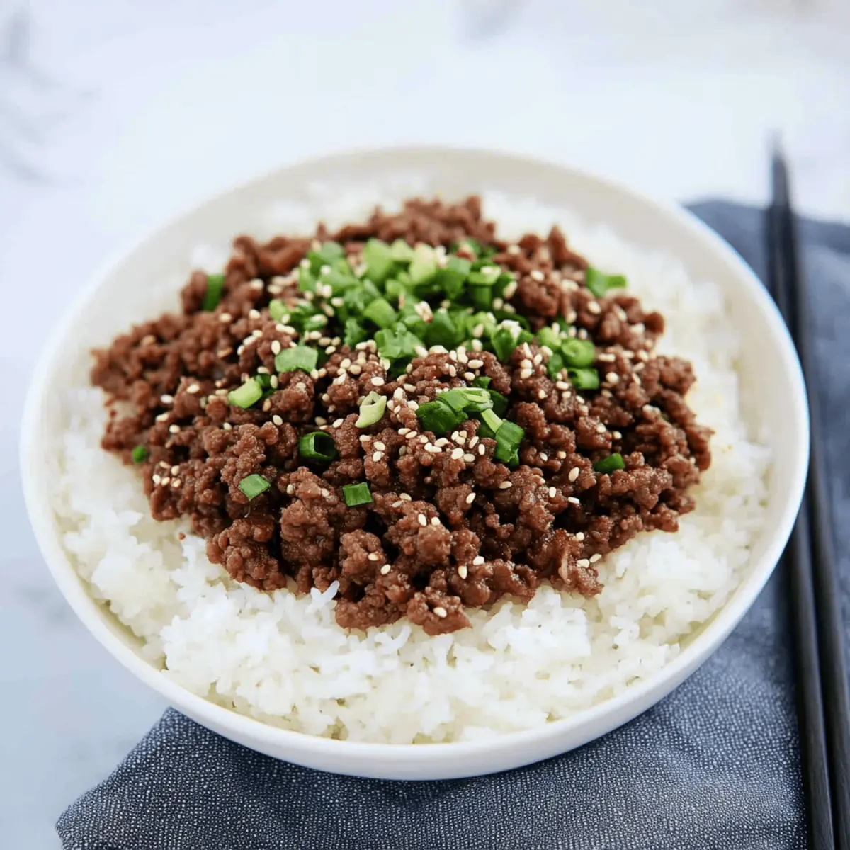 Korean Ground Beef Bowl
