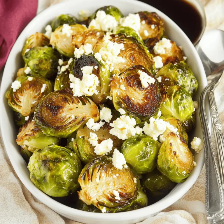 Feta Roasted Brussels Sprouts