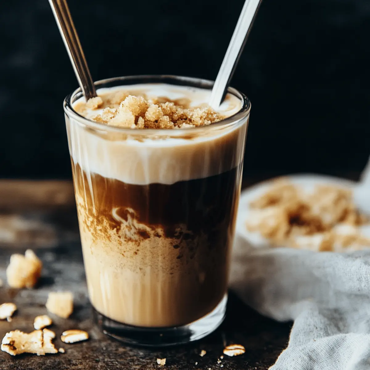 Delicious Maple Brown Sugar Oat Milk Latte for Iced Coffee Lovers