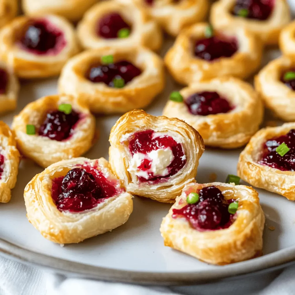Cranberry Cream Cheese Crescent Bites