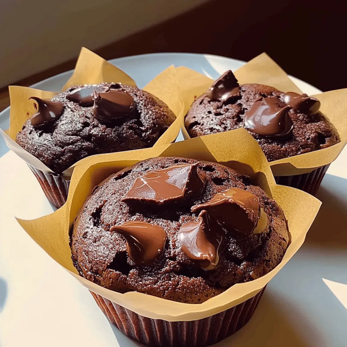 Olympic Village Double Chocolate Muffins