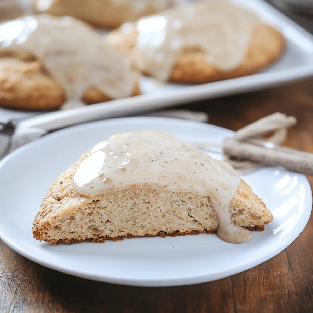 Homemade Chai Scones with Maple Chai Glaze