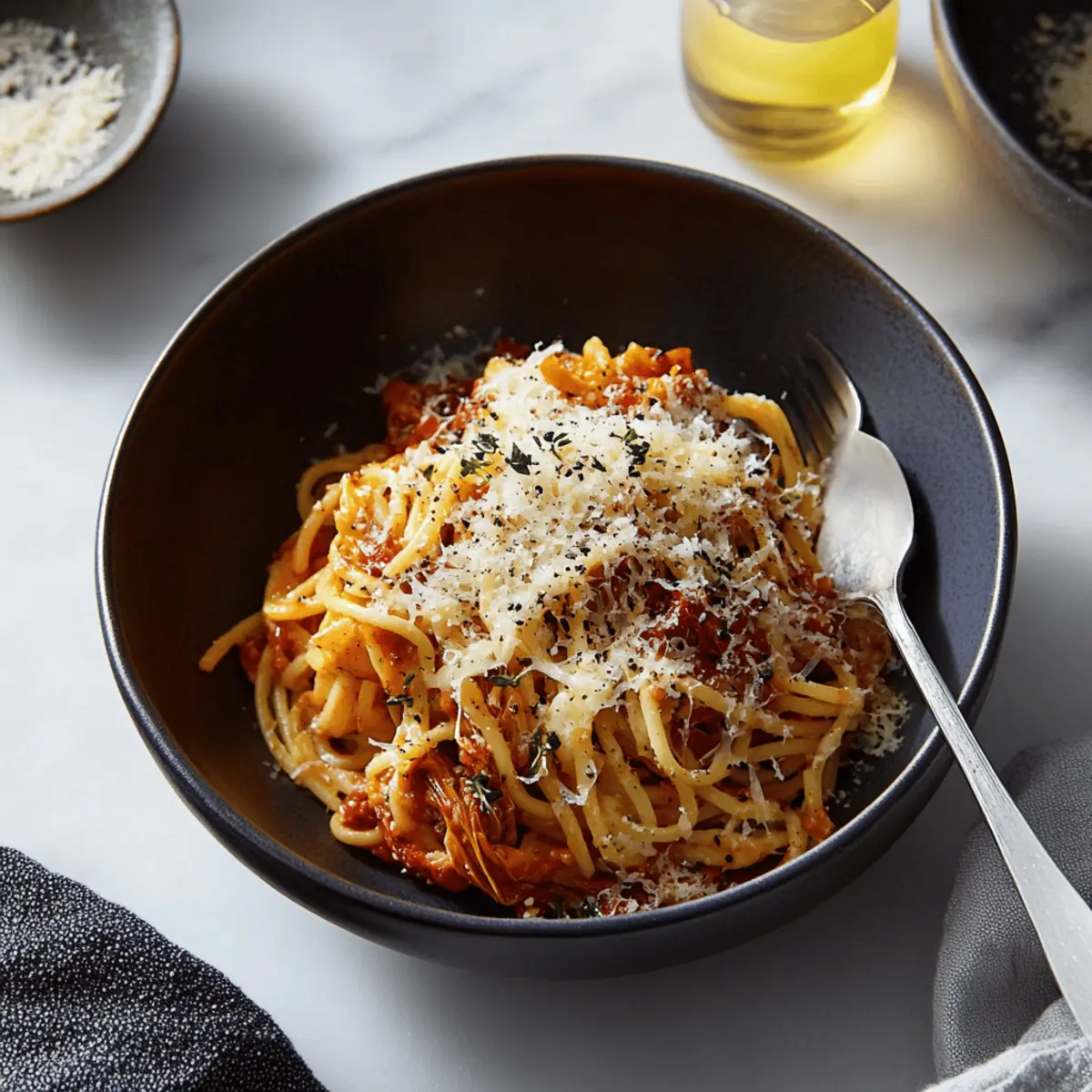 Delicious Kimchi Carbonara Recipe with Bacon and Ramen Noodles