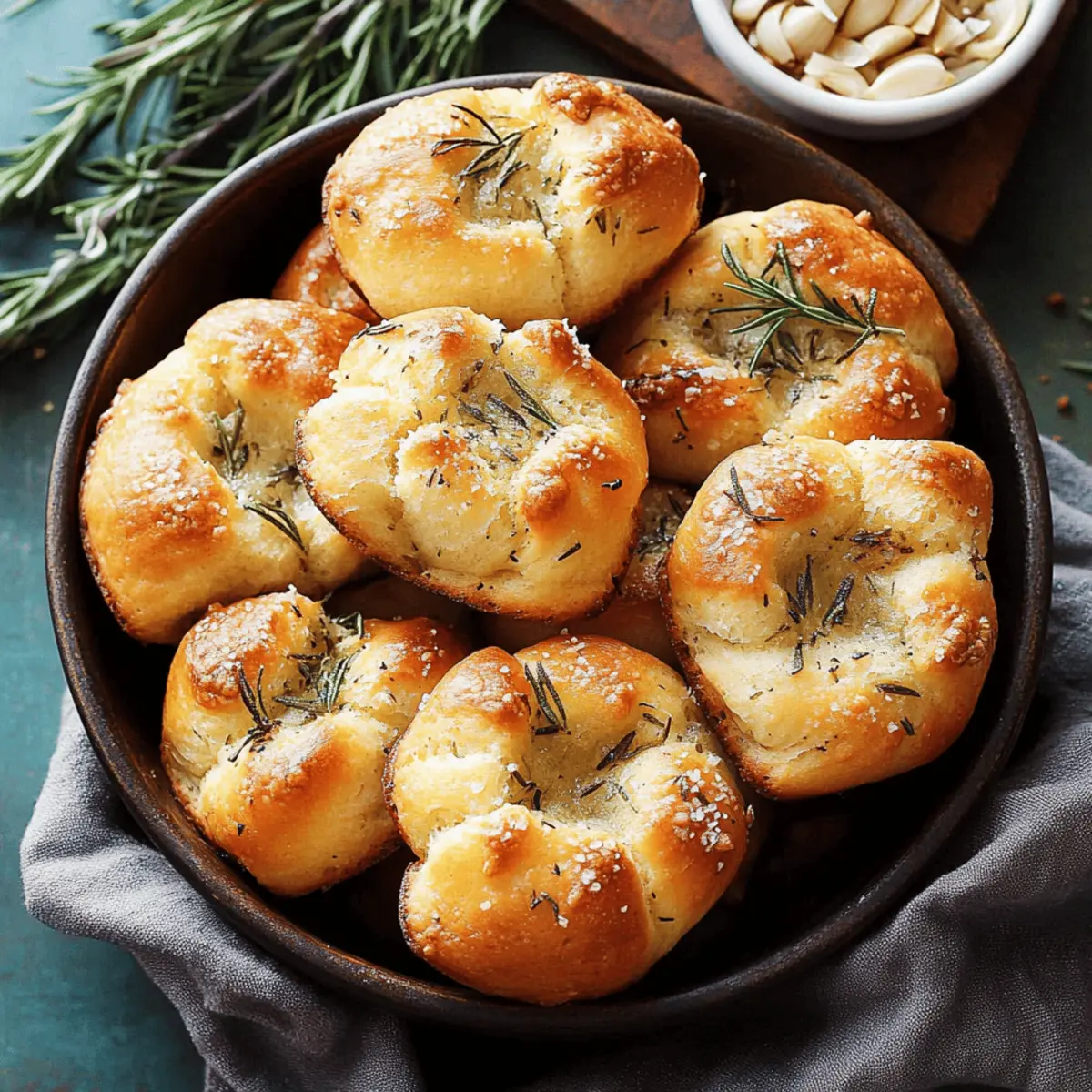 Golden Crust Garlic Rosemary Focaccia Muffins Recipe You’ll Love