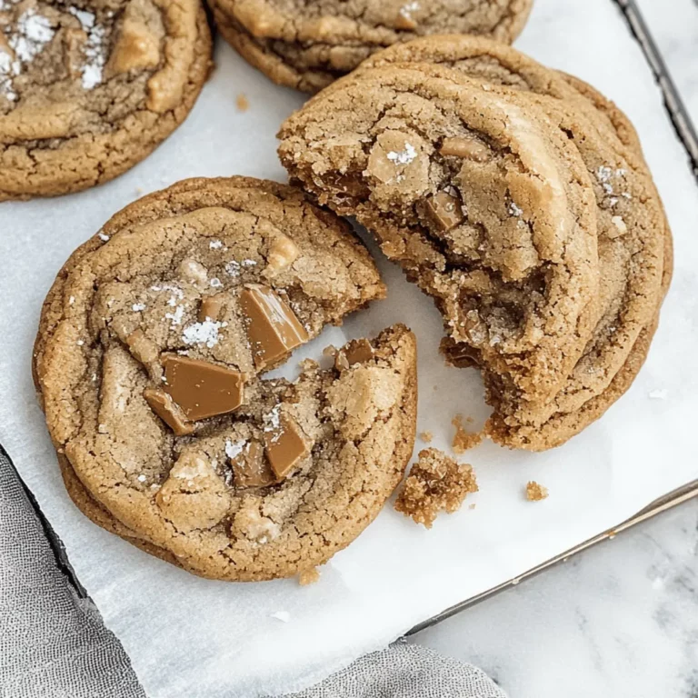Brown Butter Coffee Toffee Cookies