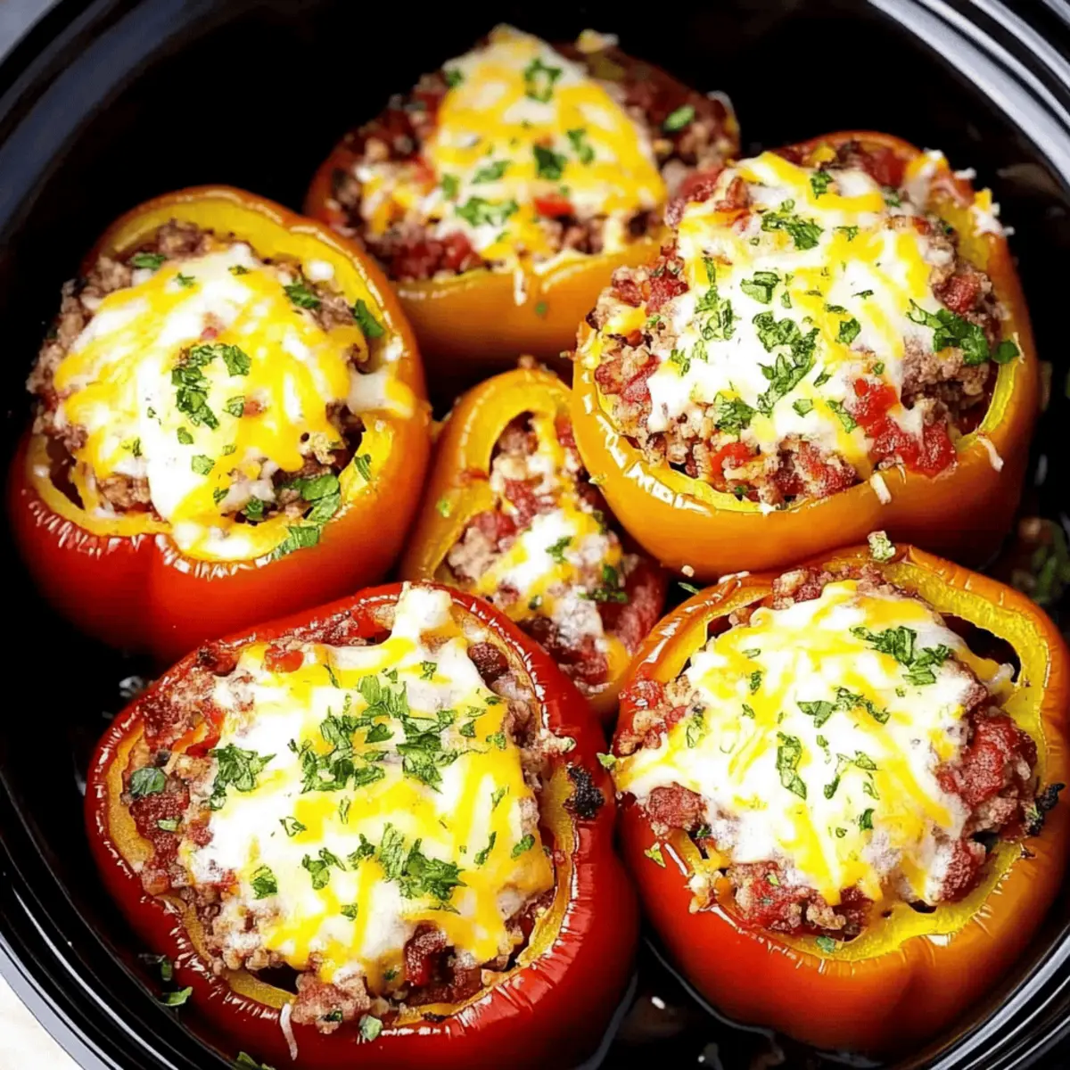 Easy Slow Cooker Stuffed Bell Peppers Recipe for Busy Weeknights