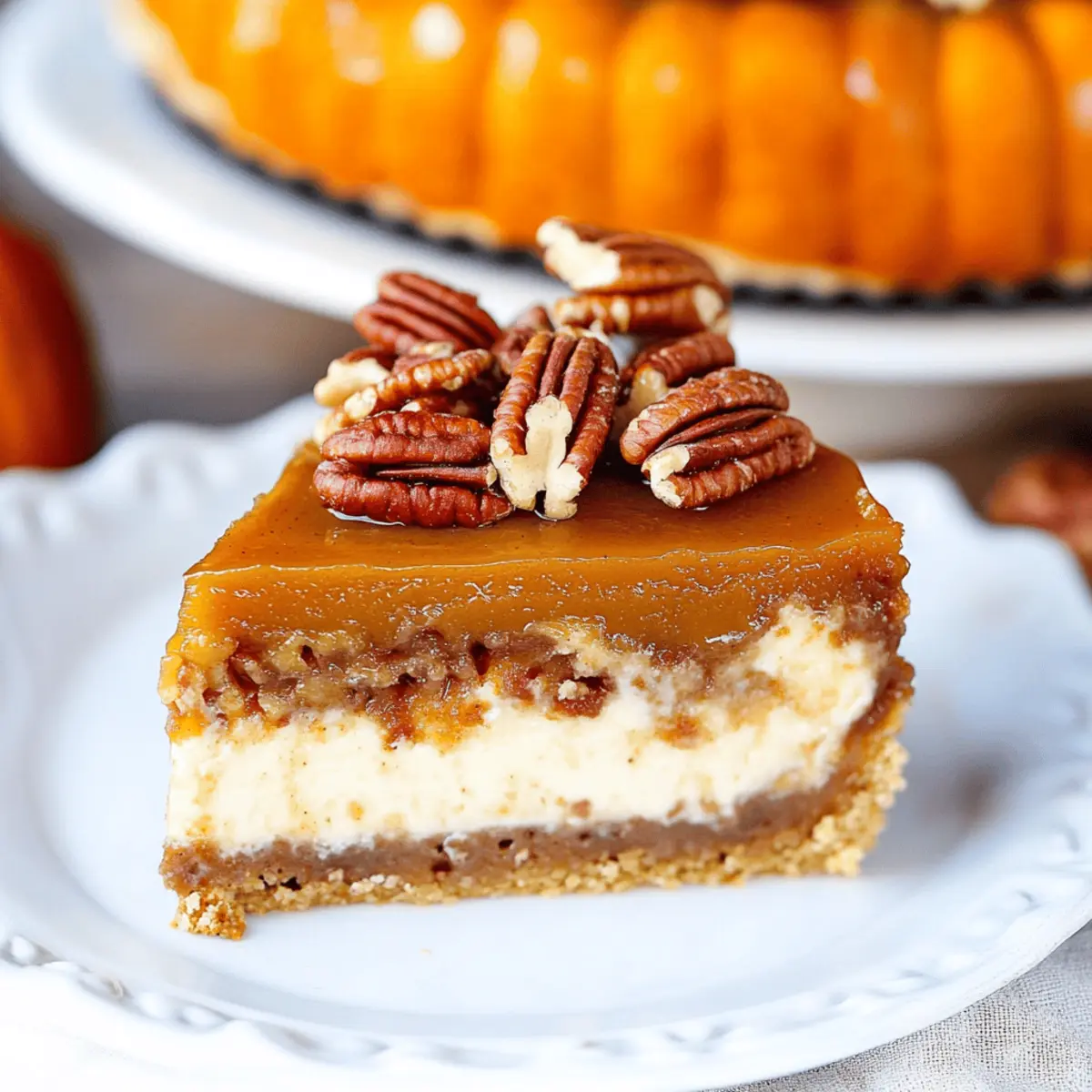 Decadent Pecan Pie Pumpkin Cheesecake Recipe for Fall Gatherings