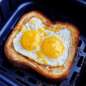 Air Fryer Egg and Cheese Toast