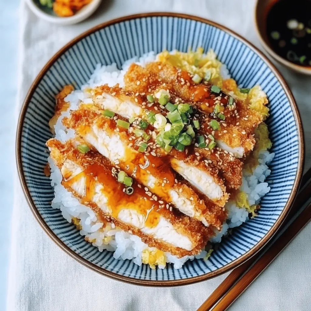 Japanese Katsu Bowls with Tonkatsu Sauce