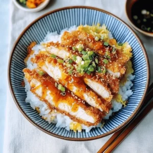 Japanese Katsu Bowls with Tonkatsu Sauce