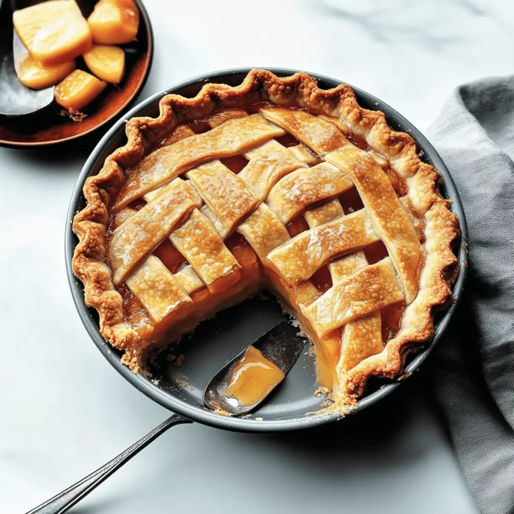 Classic Apricot Pie with a Flaky Butter Crust