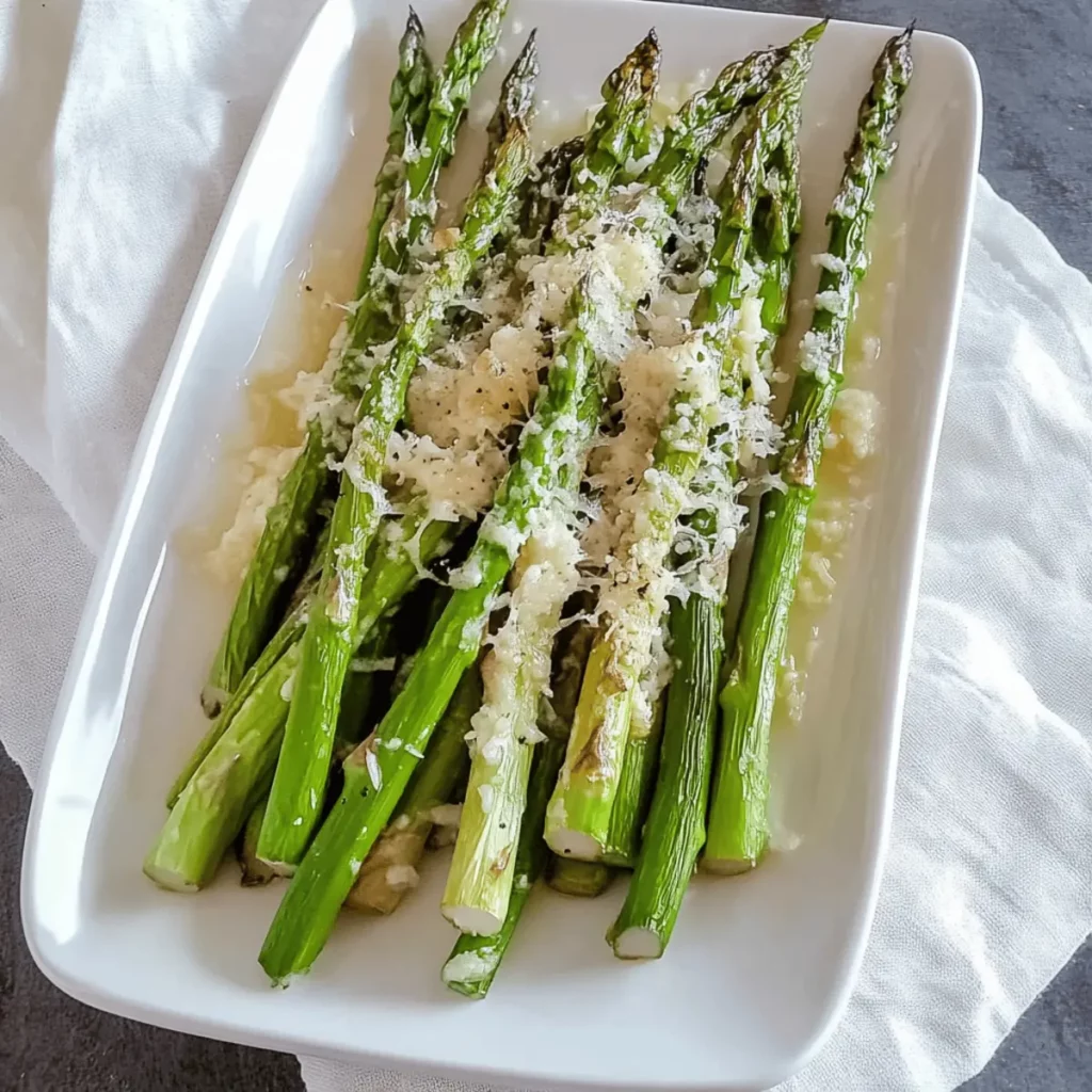 The Easiest Oven Roasted Parmesan Asparagus