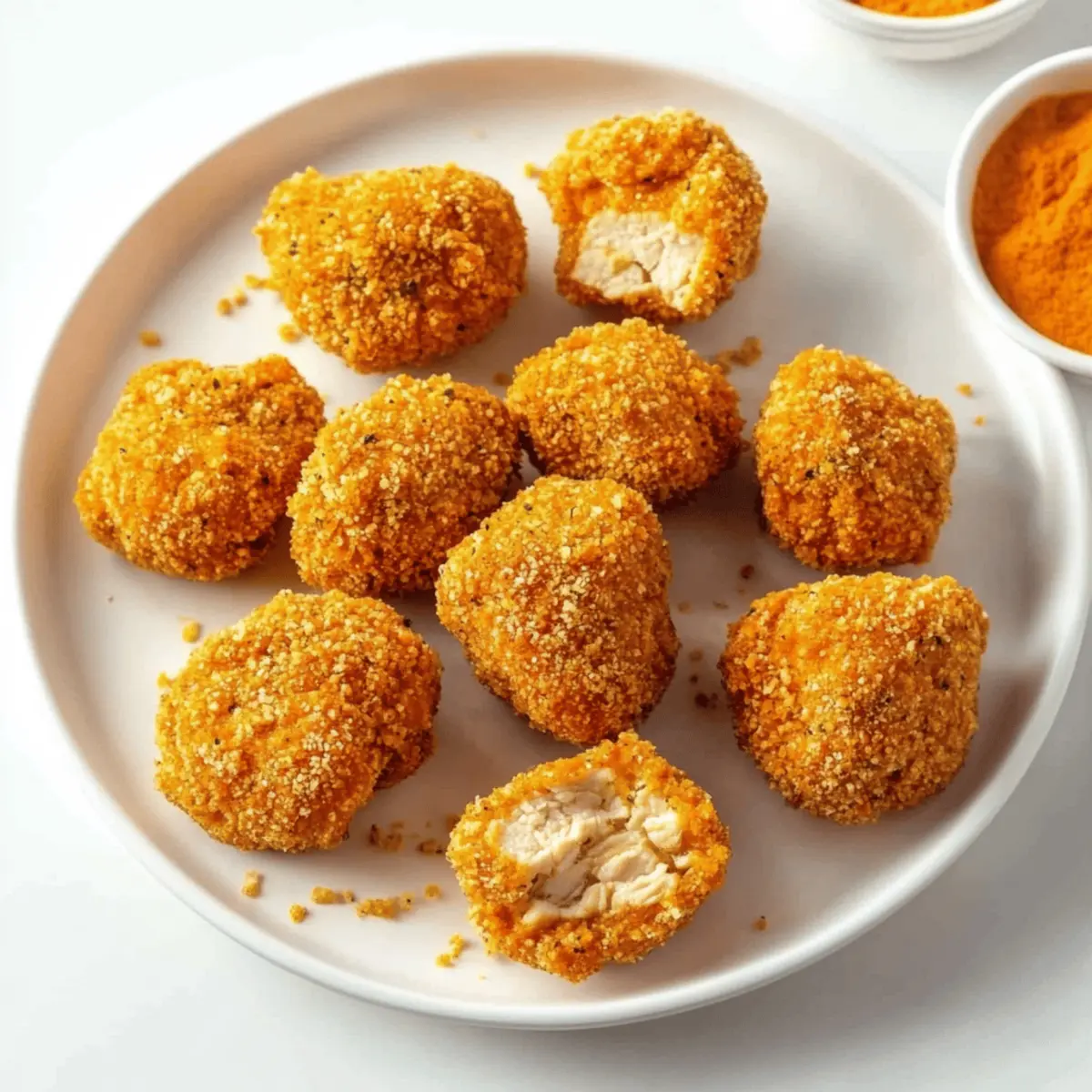 Air Fryer Ranch-Crusted Chicken Bites Recipe in Just 8 Minutes