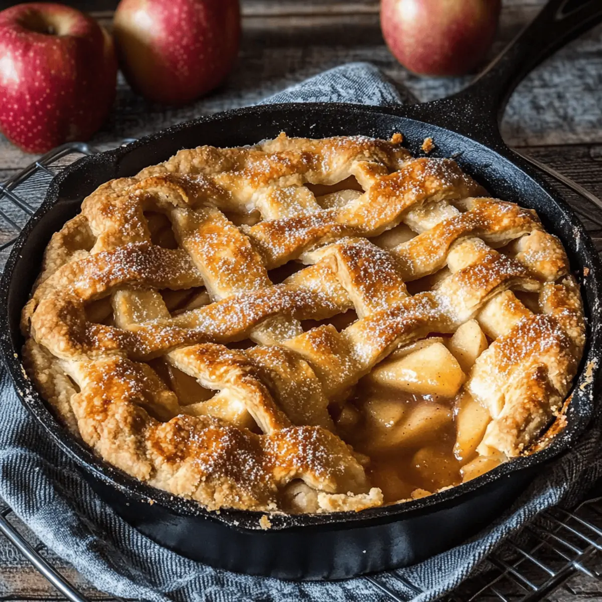 Delicious Cast Iron Skillet Apple Pie Recipe for Fall Desserts