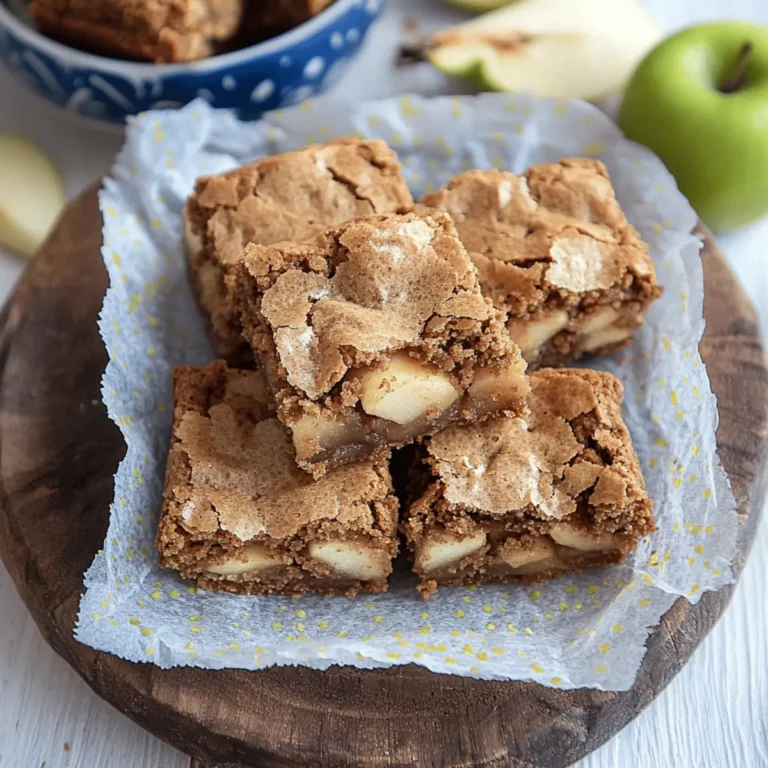 Apple Brownies (Easy Fall Dessert)