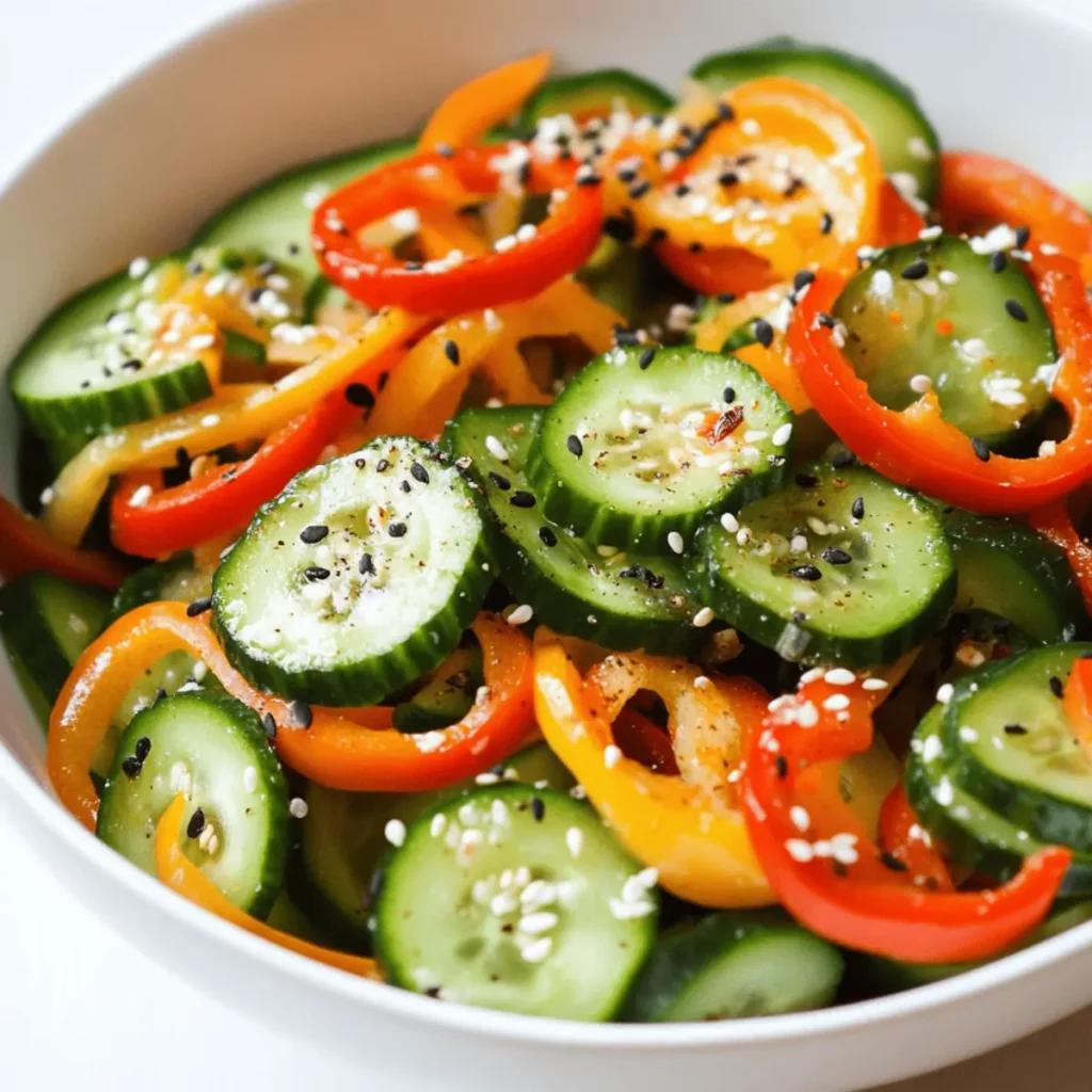 Cucumber Sweet Pepper Salad