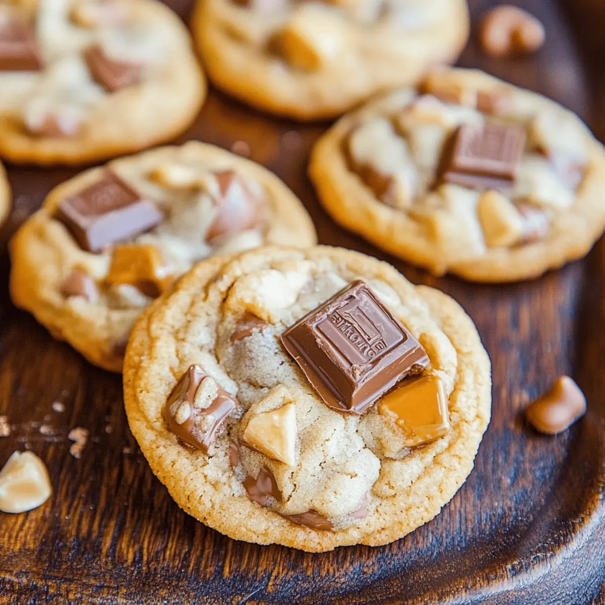 Easy Chewy Snickers Bar Chocolate Cookies Recipe You’ll Love
