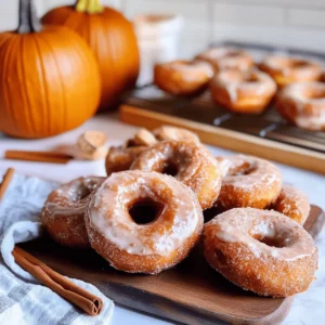 Pumpkin spice donuts