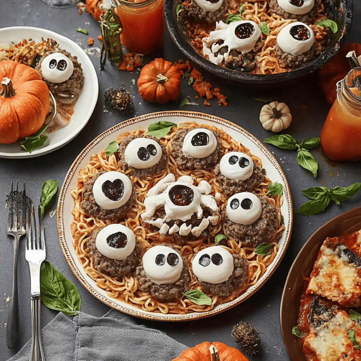 Complete Sleepy Hollow Halloween Dinner Party Menu: Eyeball Pasta Recipe