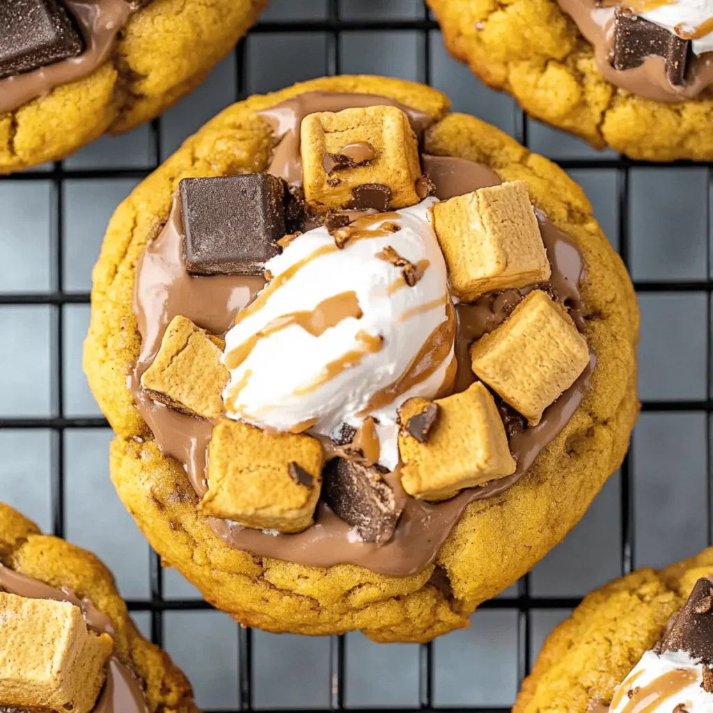 Pumpkin S’mores Cookies
