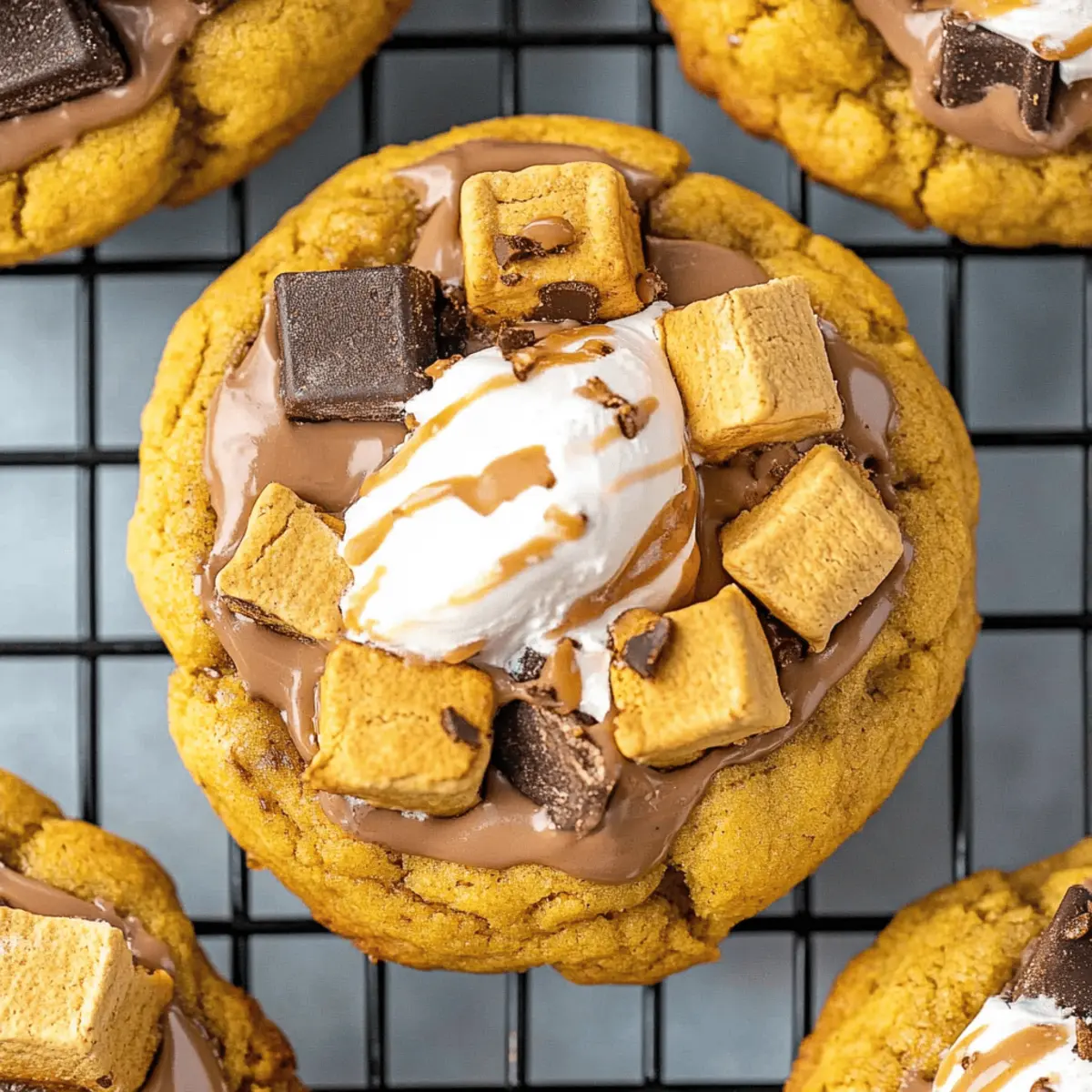 Pumpkin S’mores Cookies