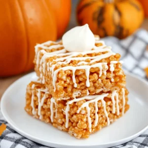 Pumpkin Pie Rice Krispies Treats