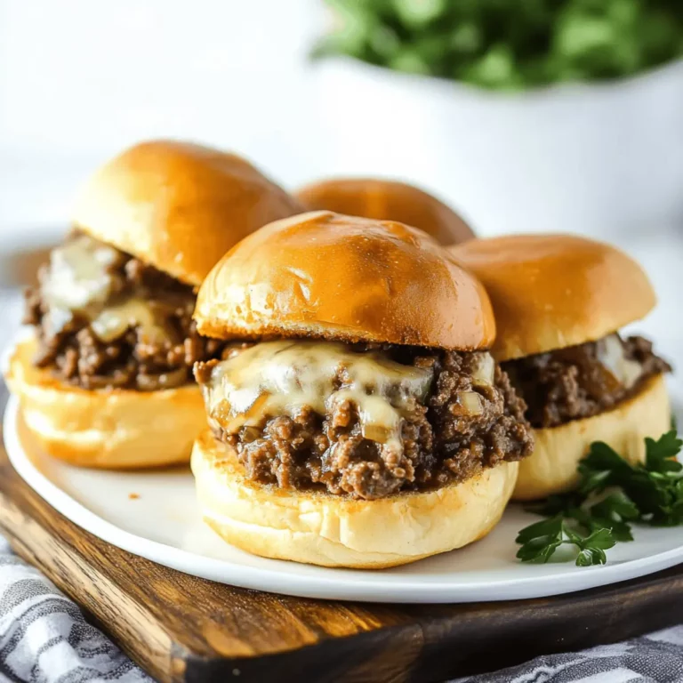 Comforting French Onion Beef Sloppy Joes with Melted Cheese