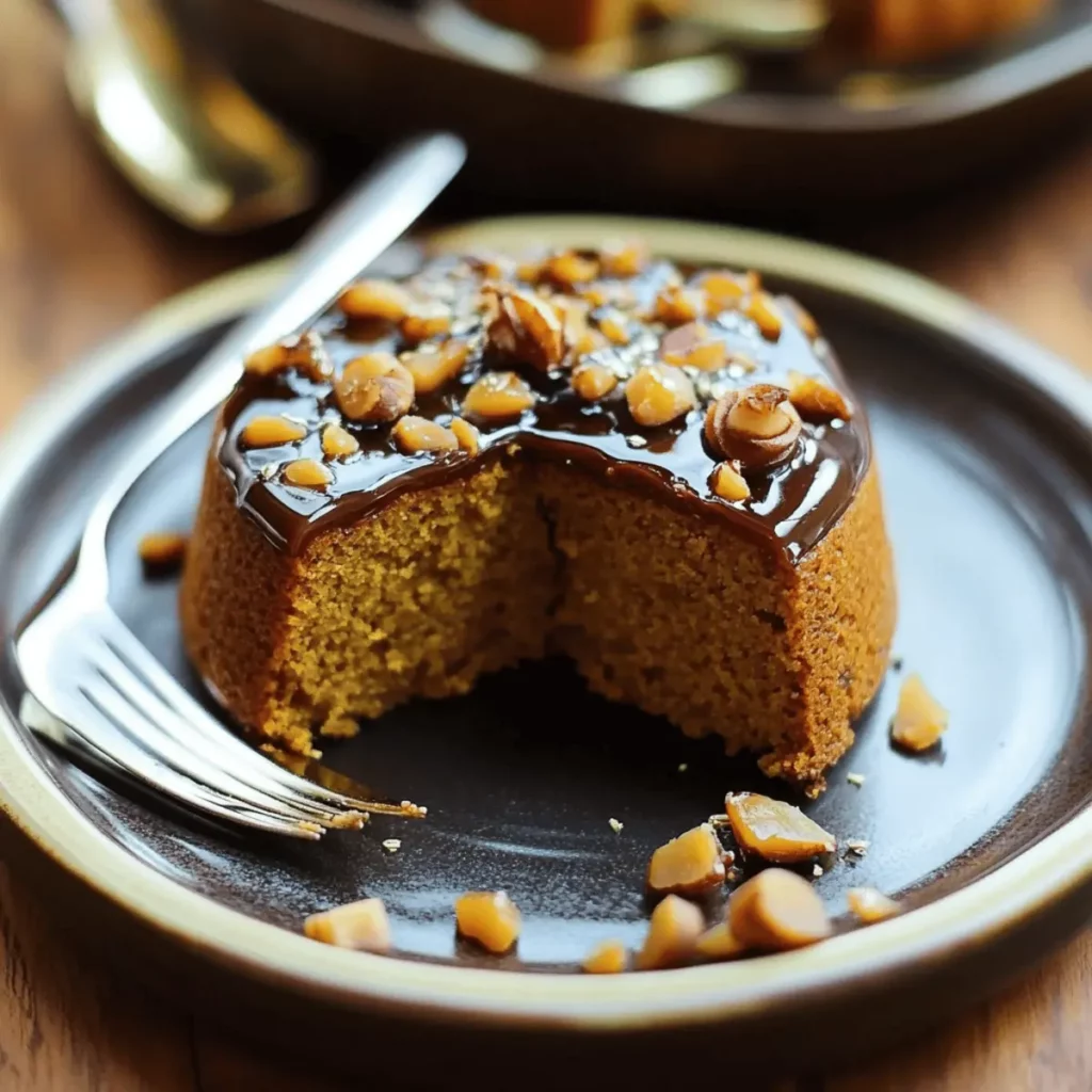 Kabocha Squash Spice Cake with Chai Caramel