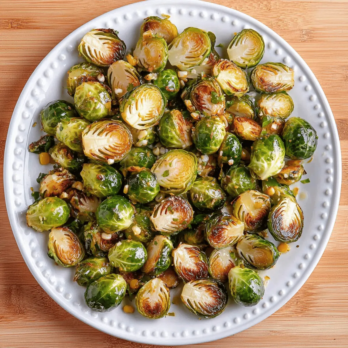 Mexican Street Corn Brussels Sprouts with Honey Balsamic Glaze