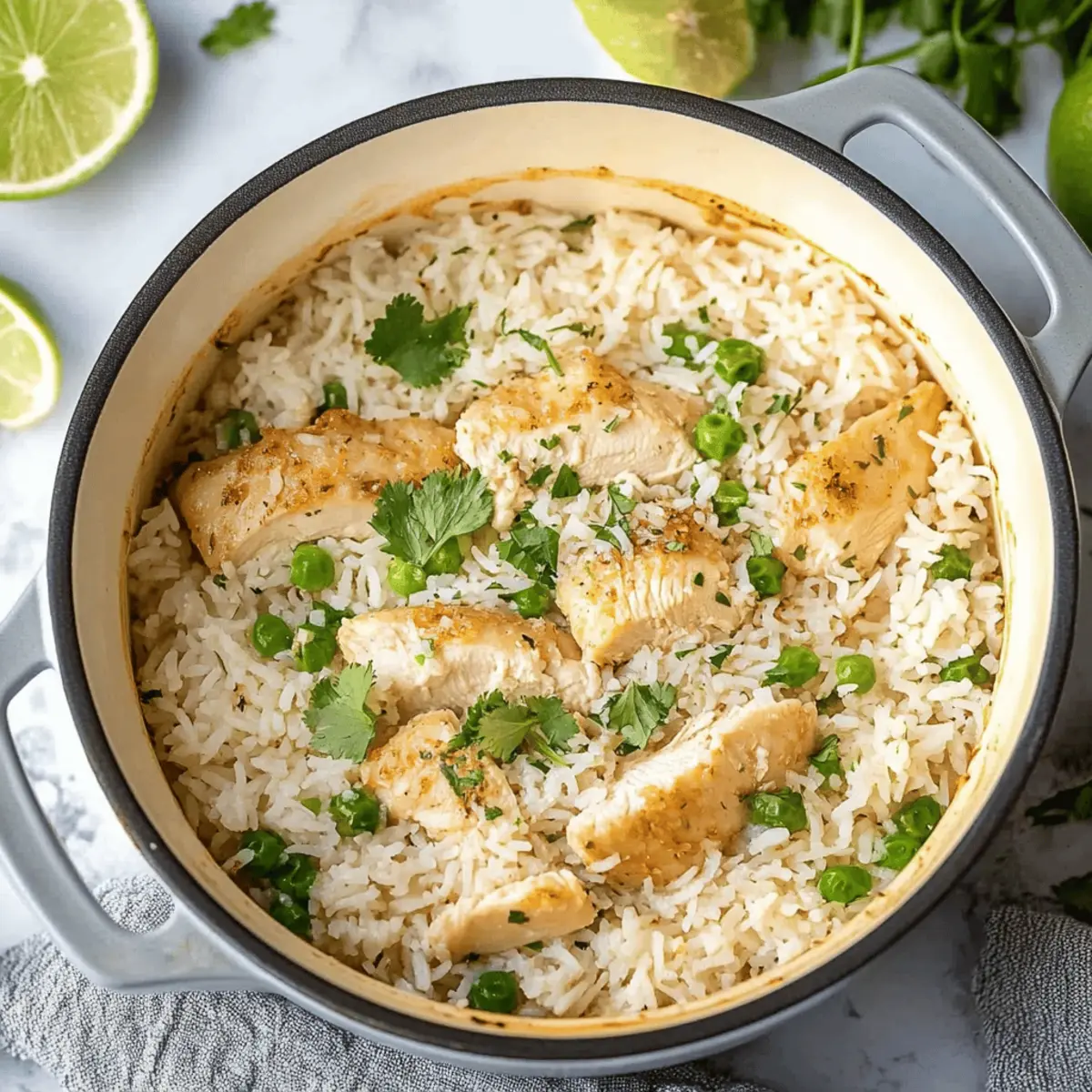 Delicious One Pot Coconut Chicken & Rice Recipe Ready in 35 Minutes