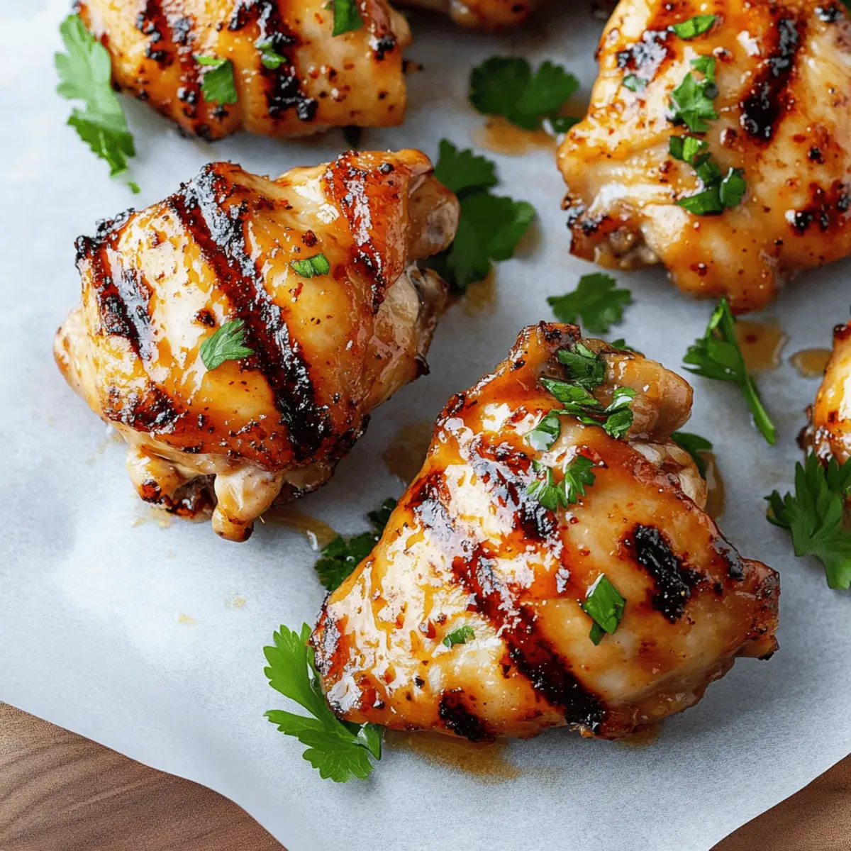 Easy Grilled Sweet Chili Glazed Chicken Thighs Recipe