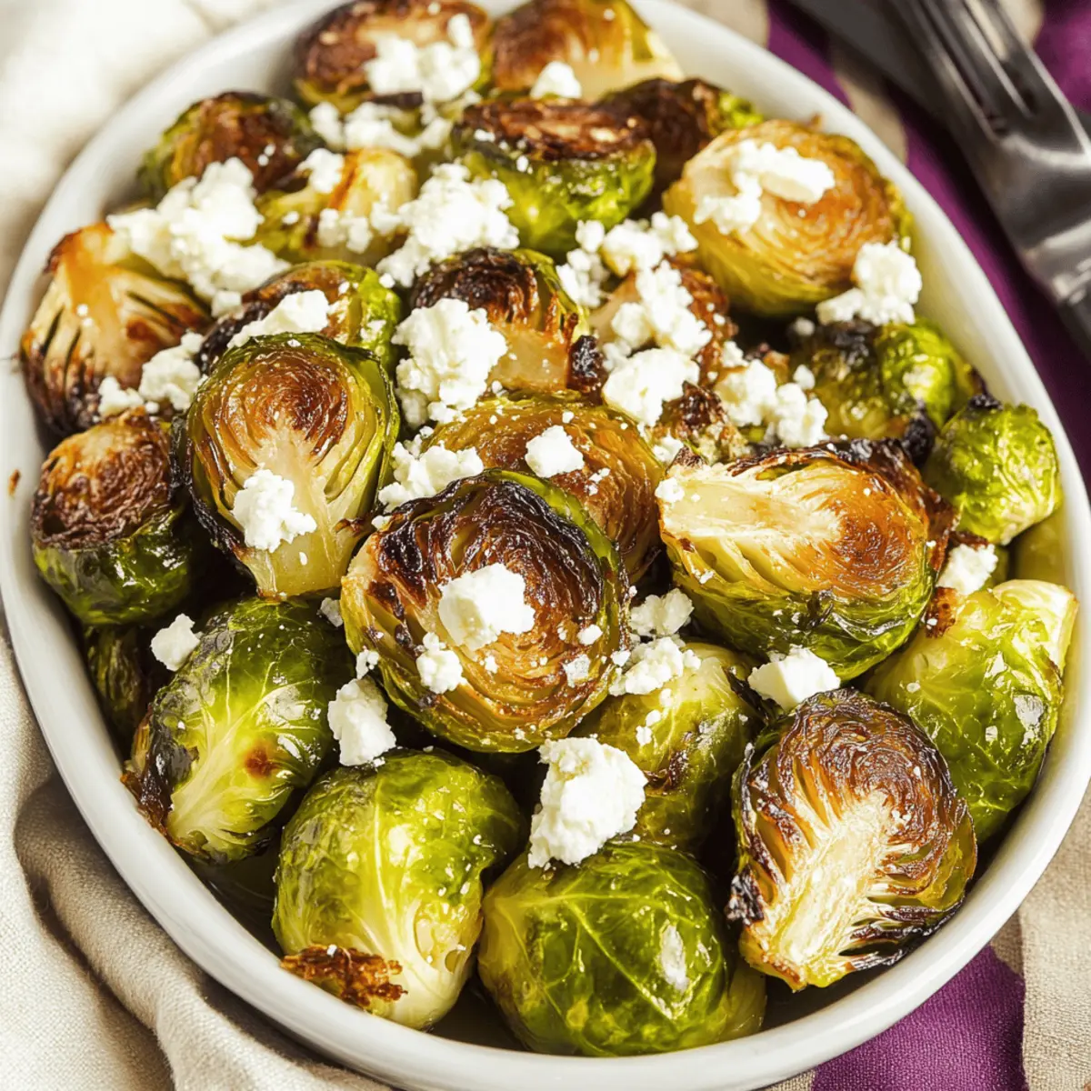 Feta Roasted Brussels Sprouts Recipe: Easy and Flavorful Side Dish