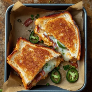 Roasted Jalapeno Popper Grilled Cheese