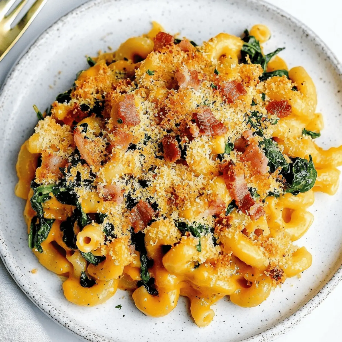 Delicious Spinach Bacon Pumpkin Mac and Cheese Recipe to Try