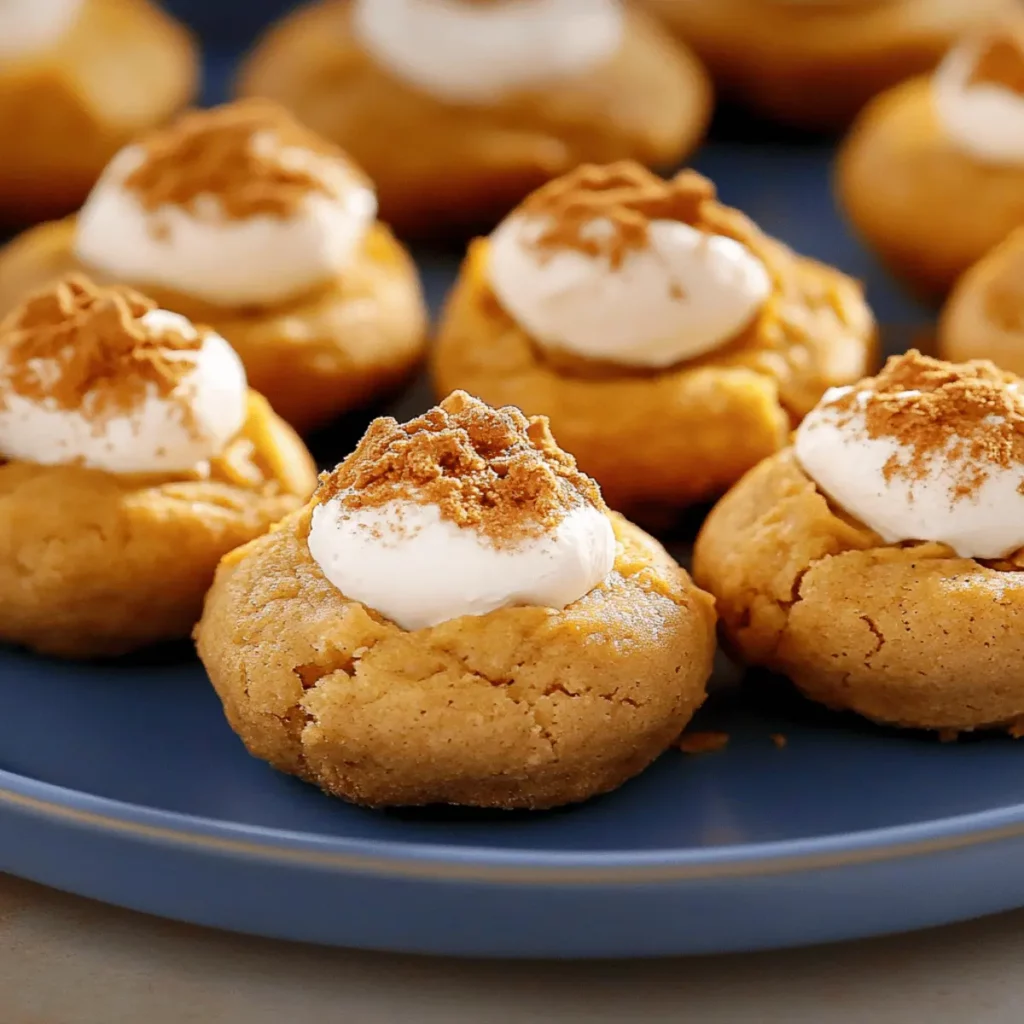 Pumpkin Cheesecake Thumbprints