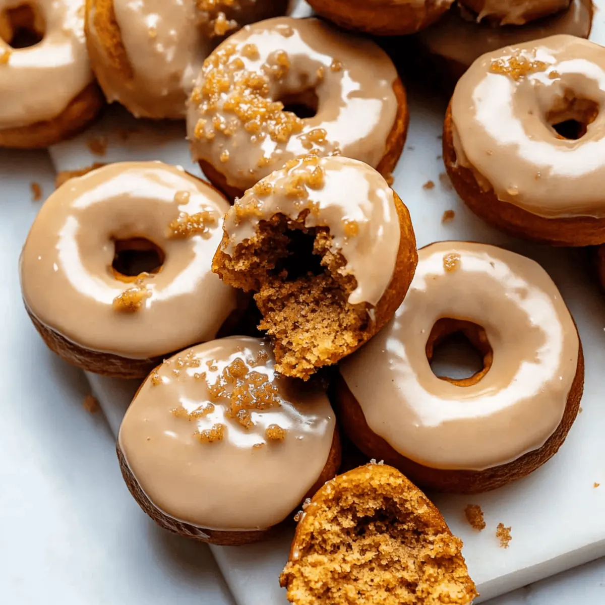 Pumpkin Donuts with Brown Sugar Glaze