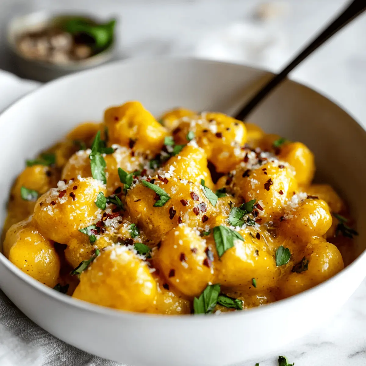 The BEST Butternut Squash Gnocchi Recipe with Creamy Sauce