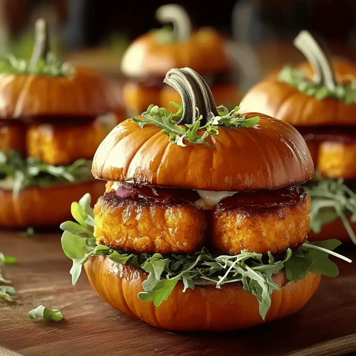 Pumpkin-Shaped Sliders
