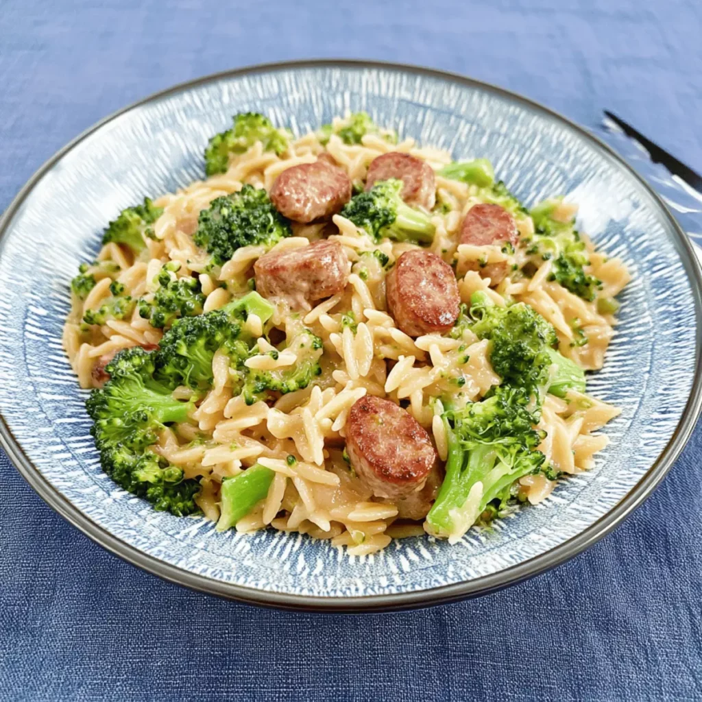 Chicken Sausage Broccoli Orzo
