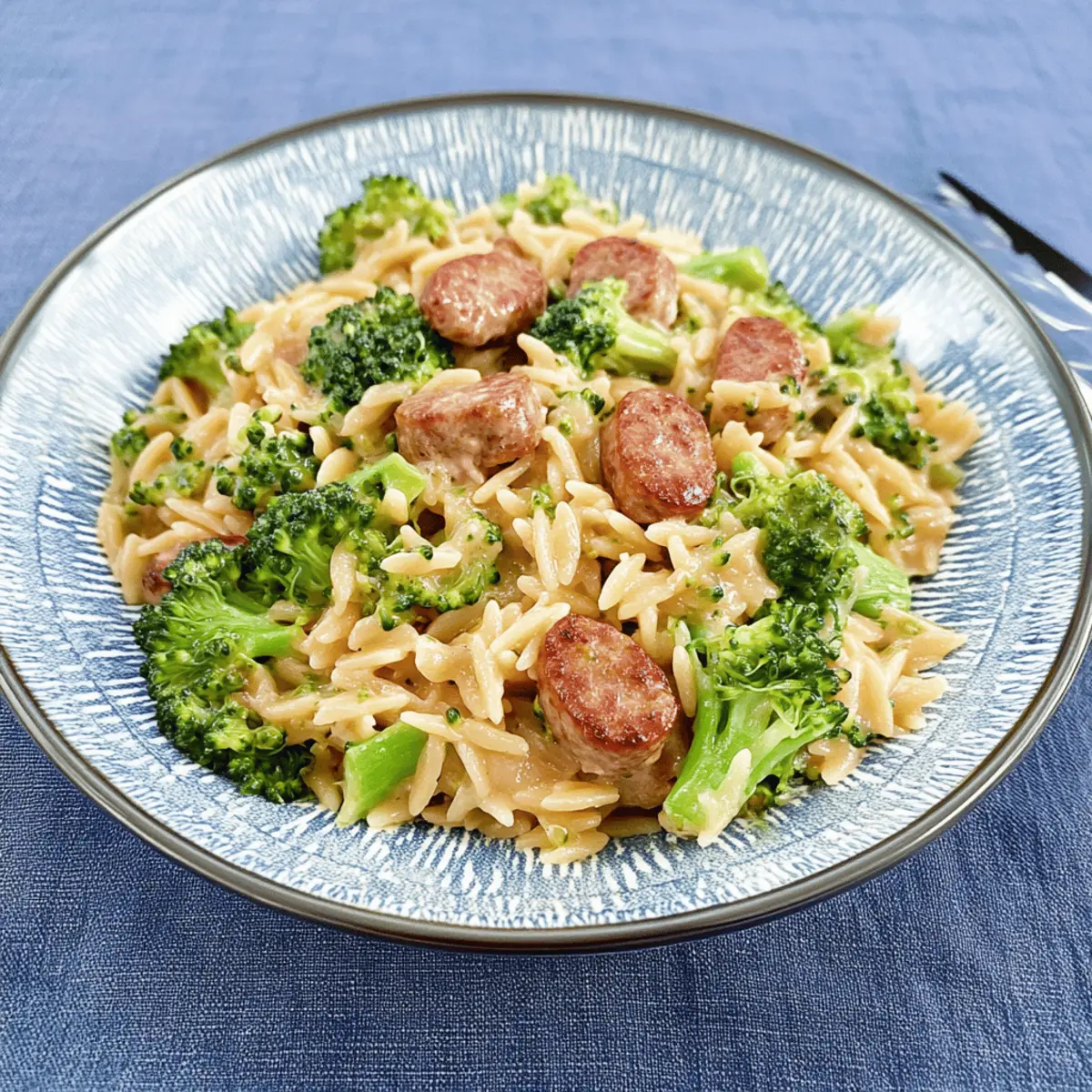 Chicken Sausage Broccoli Orzo