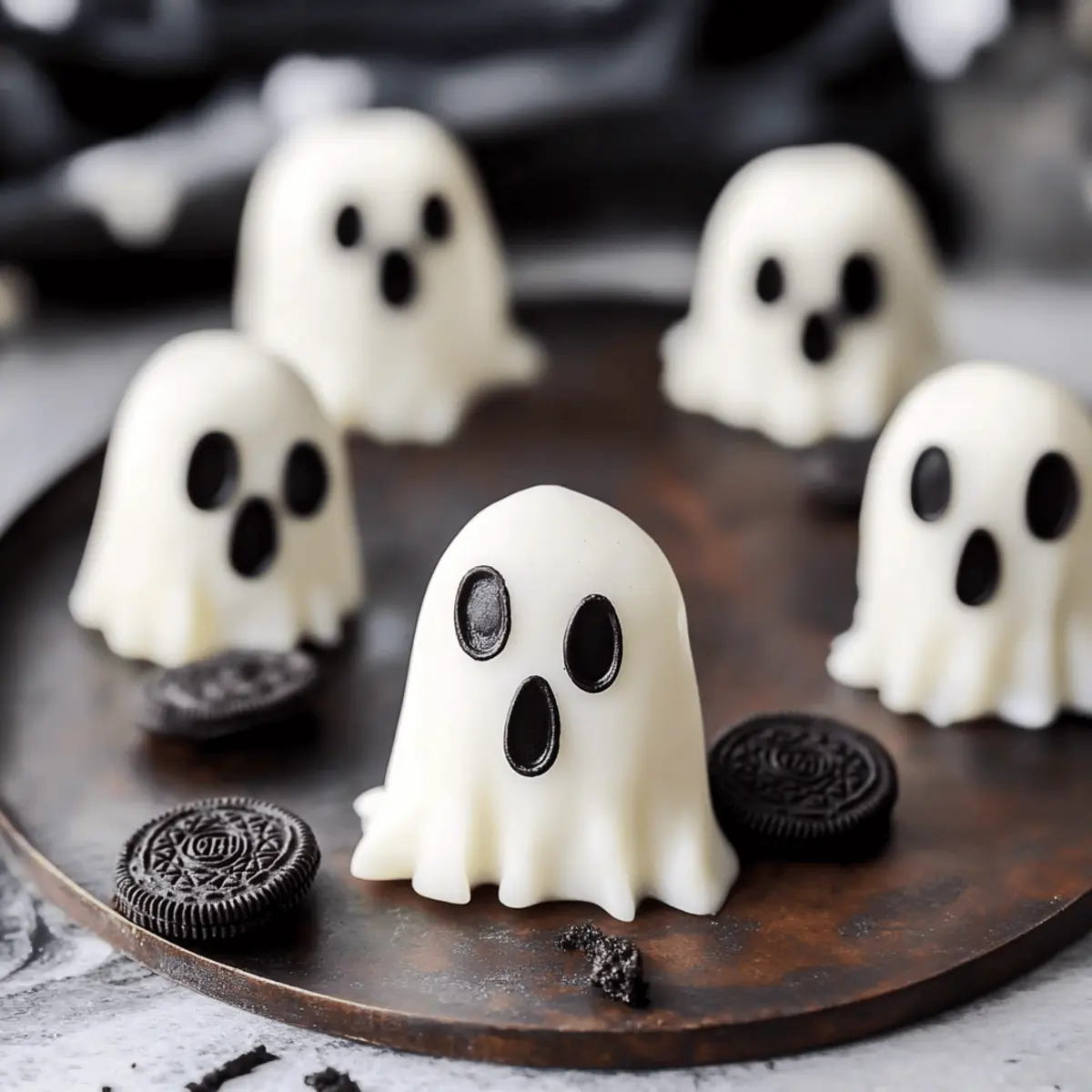 No-Bake Oreo Ghost Truffles