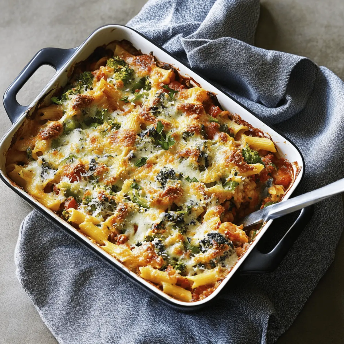 The Best Veggie Pasta Bake with Roasted Vegetables and Cheese