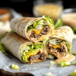 Big Mac Wraps with Special Sauce