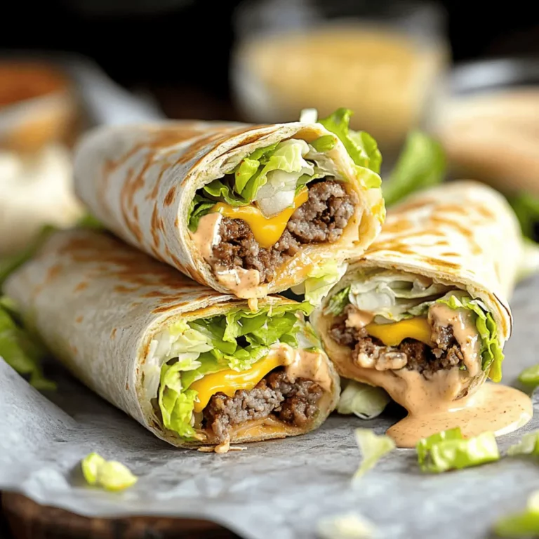 Big Mac Wraps with Special Sauce