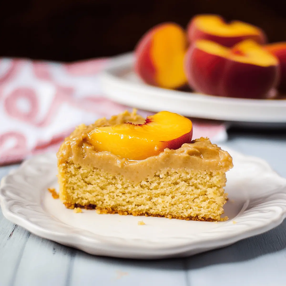 Brown Sugar Peach Cake